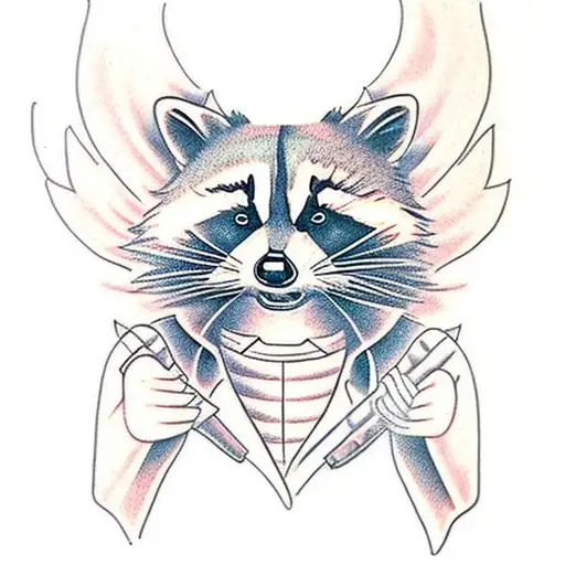 Raccoon Angel