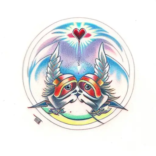 Twin Flames Fore And Air Dancing With Eachother