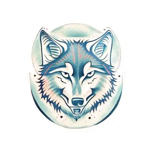 Face Of A Wolf And An Ox Combined