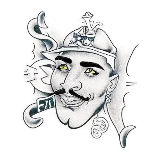 All Eyez On Me Lettering