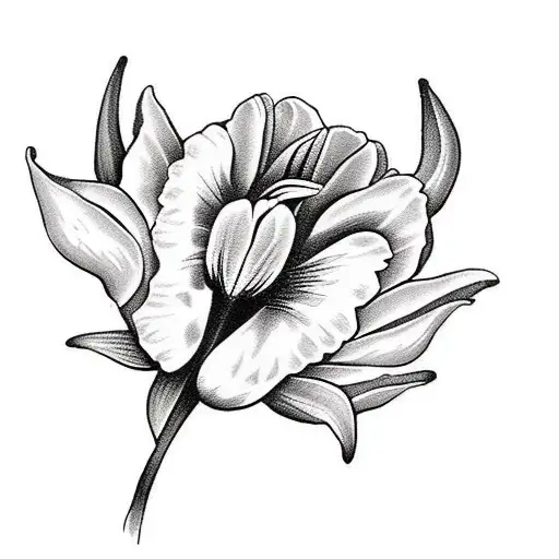 Tulips Black And White