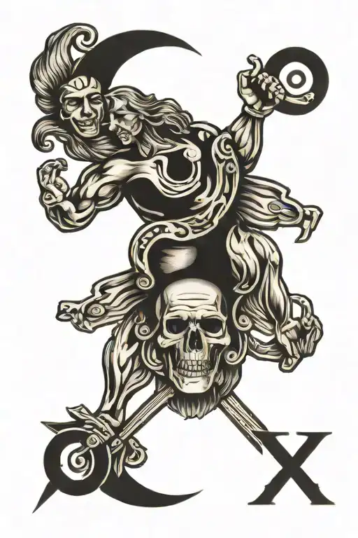 Gemini Sign For Men On Upper Arm