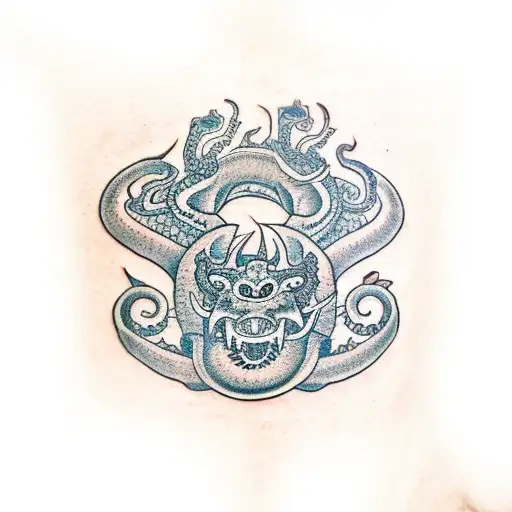 Mayan Dragon Octopus Chest