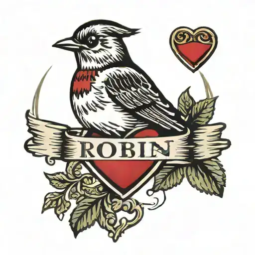 Heart With The Name Robin