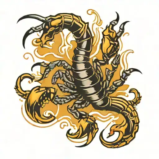 Scorpion And Flowed