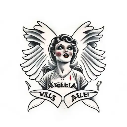 Angels Holding Italian Flag