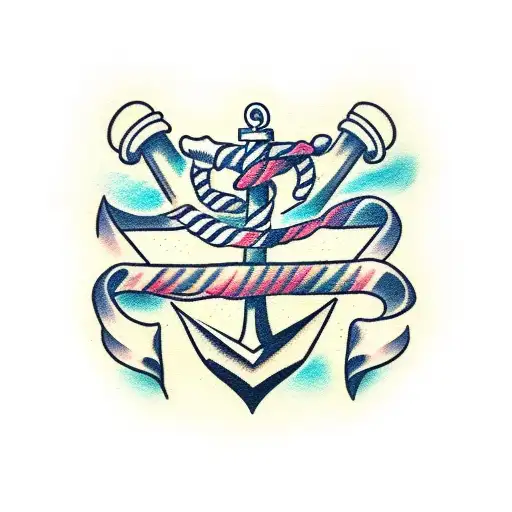 Anchor With Hidden Letter A