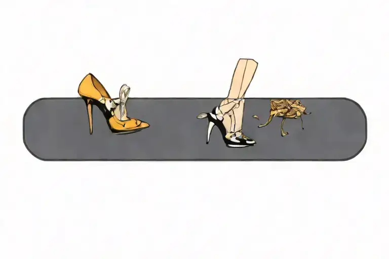 High Heels And Money Falling