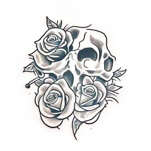 Skull And Roses