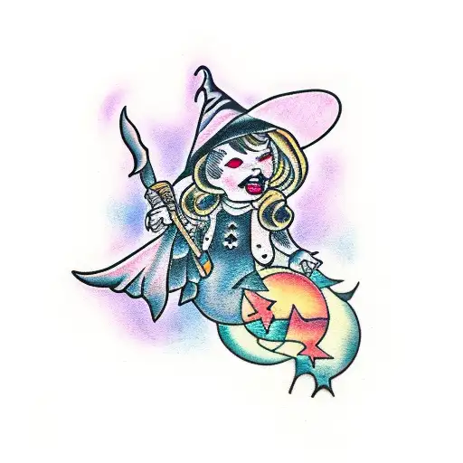 Witch With Moon