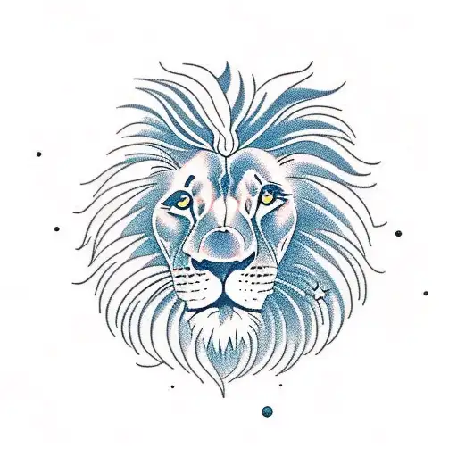 Lion With Space Background