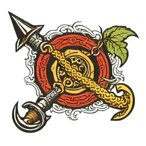 Ouroboros Stabbed By Dagger