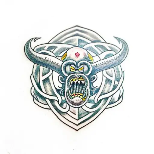 Kraken Fighting Vikings