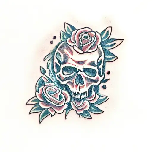 Skull And Roses