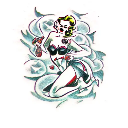 Pin Up Girl Possessed Dark And Horrific But Cute