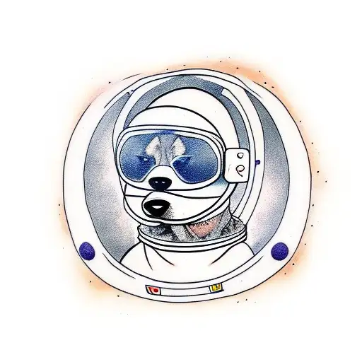 Dog In Astronaut Helmet