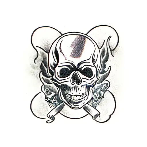 Skull And Devil All Hand