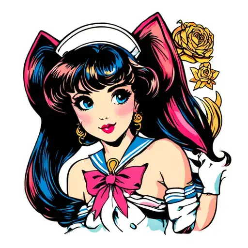 Pinup Girl Sailor Moon
