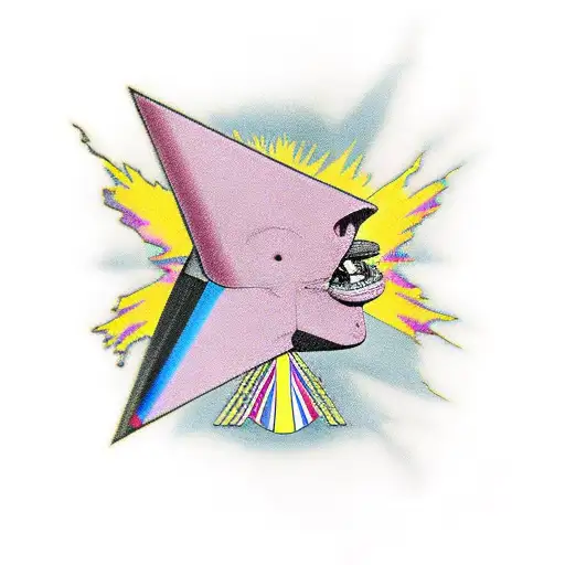 Pink Floyd With Goldorak With France Winning The 1998 Football World Cup