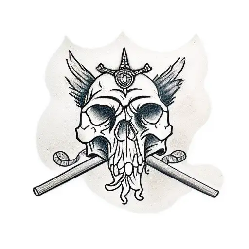 Druid Drinking From A Skull