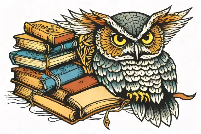 Owl And Books