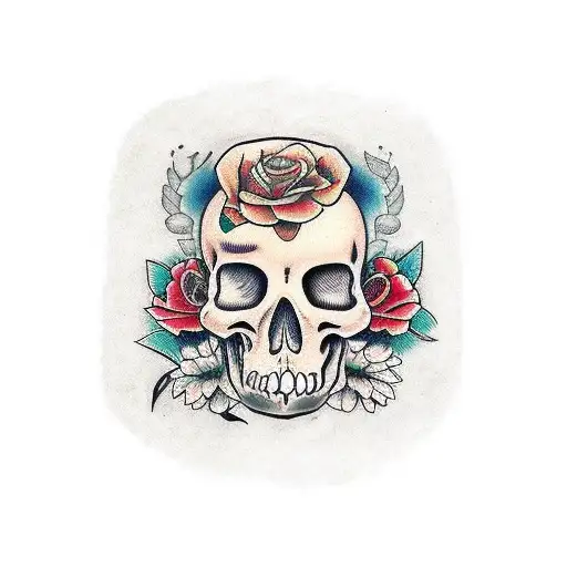 Calavera Con Puas En La Frente Y Un Texto Pain Escrito Debajo De Esta