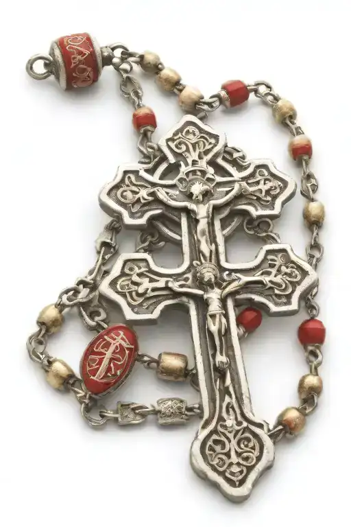 Catholic Rosary With Crucifix