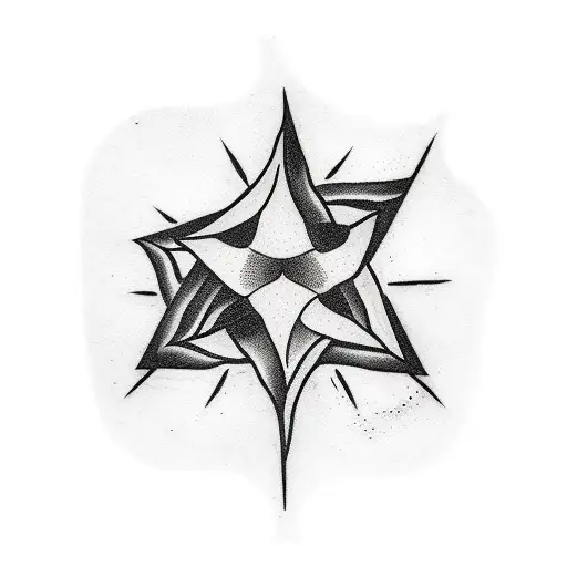 Eldritch Black Star With Black Outline