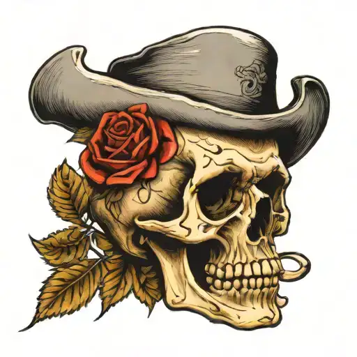 Skull With H Engraved On It