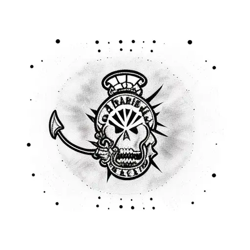 Sleeve Of Punk Rock Bands To Include A Strawberry Stabbed Through The Center With A Dagger