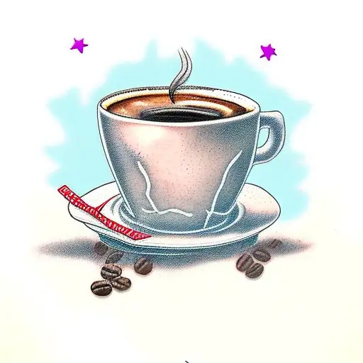 Stack Of Books And A Cup Of Coffee