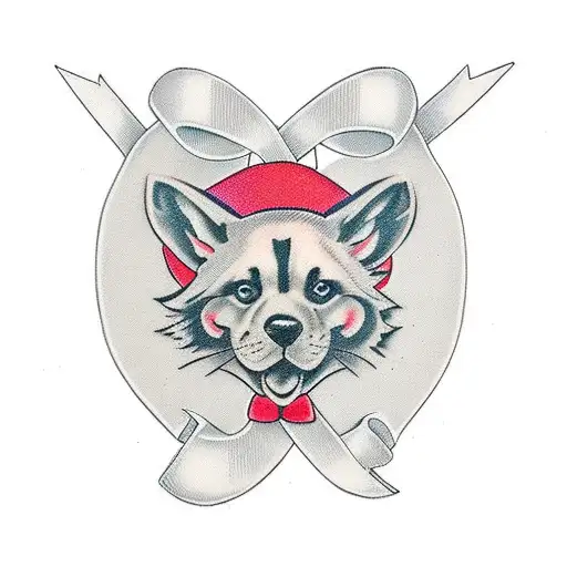 Cancer Ribbon Paw Print