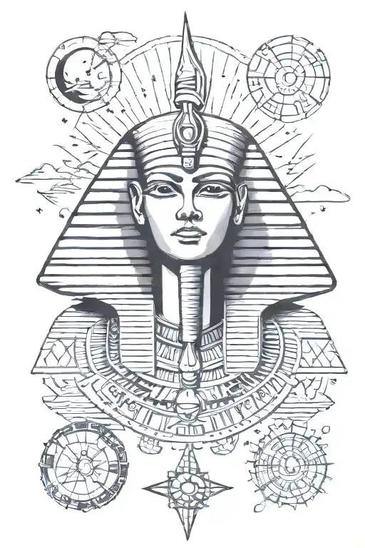 Ancient Egypt And Space Themed