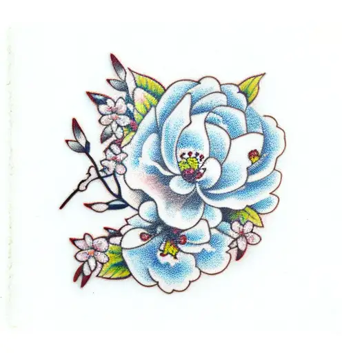 Cherry Blossom With Dagger