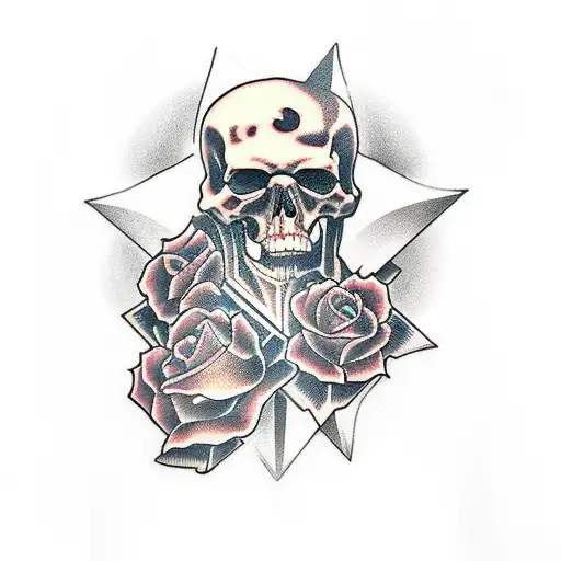 Death Holding An Hourglass