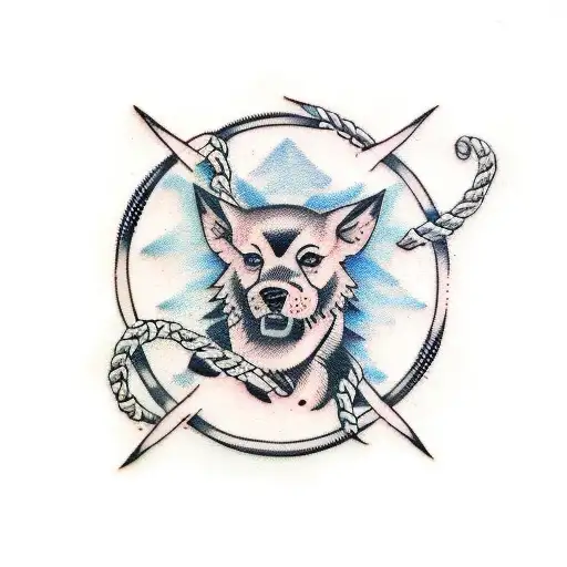 Barbed Wire And Animal