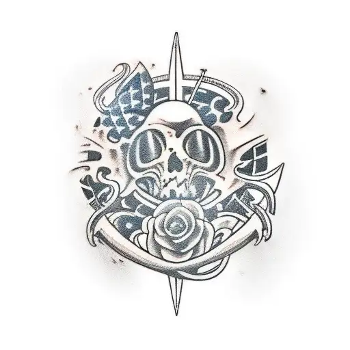 Synthetic Heavy Tattoo Flat Brush Abstract