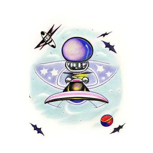 Ufo Sucking A Person Into Space