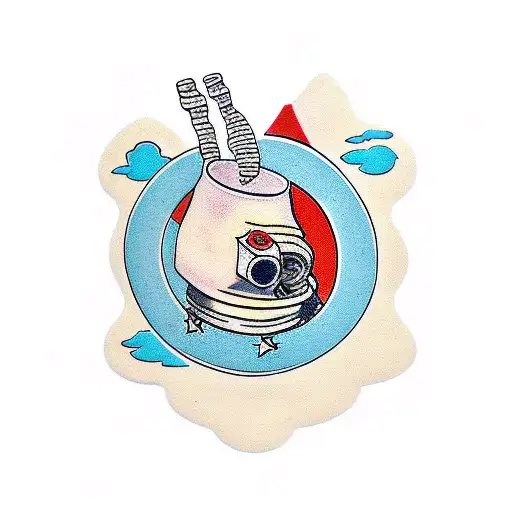 Astronaut With A Cup Of Coffee