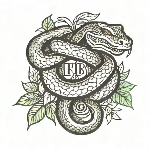 Text 'Reib' And Snake