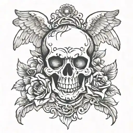 Cherub And Skull