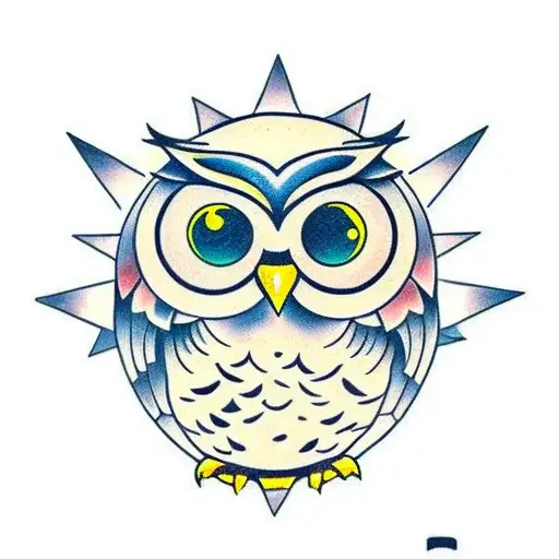 Owl With Stars
