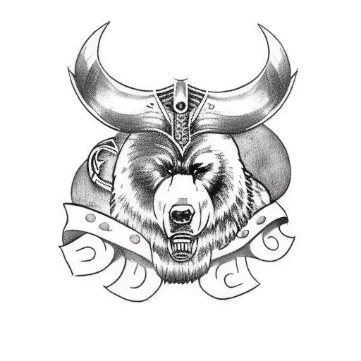 Viking Bezerker With Bear Sleeve Style