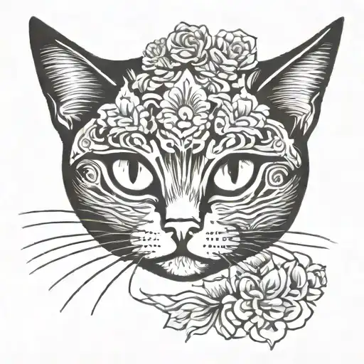 Cat With One White Eye