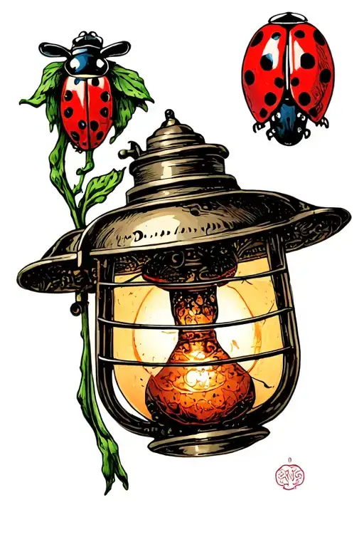 Minor And Ladybug Lamp