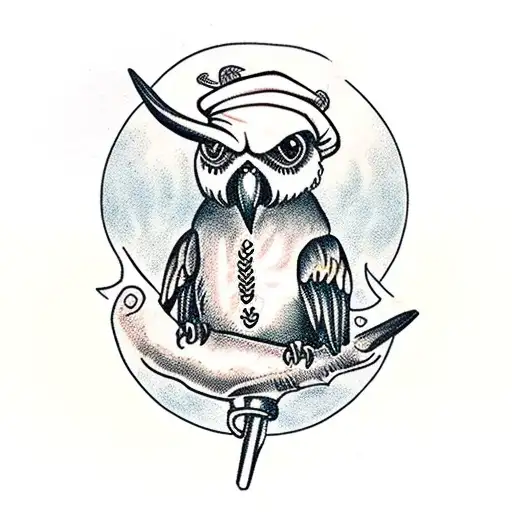 Old Time Pirate Themed Parrot