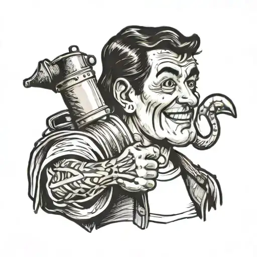 A Waterboy Holding A Book And A Water Jug