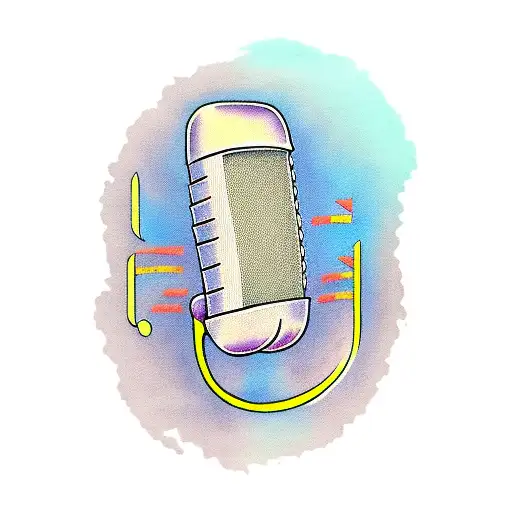 Microphone With Sheet Music