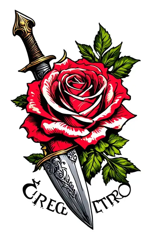 Dagger Rose Surrounded
