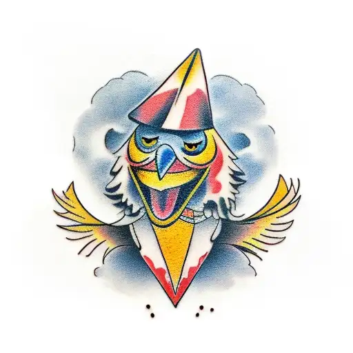 Crow Formed By Small Flying Crows